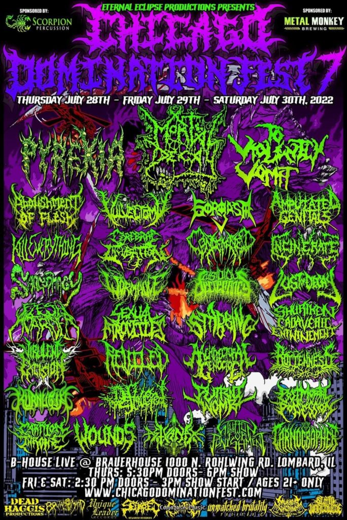 Chicago Domination Fest 7 3 days of metal brutality