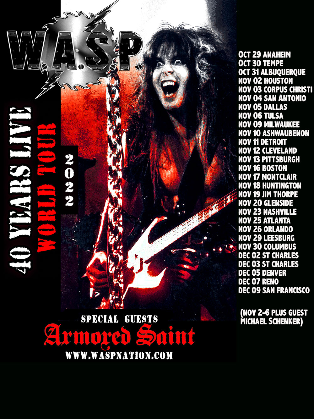 W.A.S.P., ARMORED SAINT