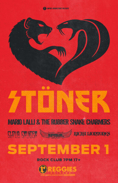 STÖNER, MARIO LALLI & THE RUBBER SNAKE CHARMERS, PUREPILOT, CLOUD CRUISER, RICKY LIONESS