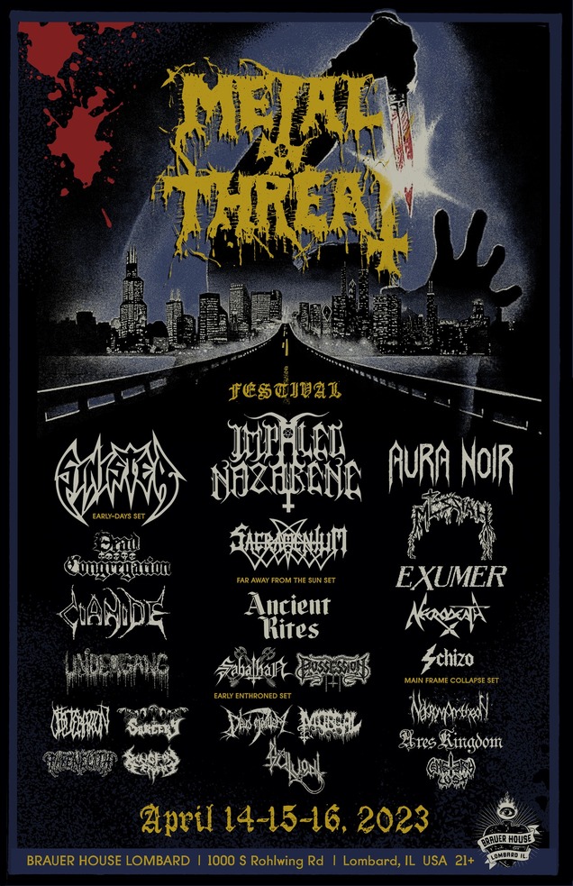 Metal Threat Festival 2023: IMPALED NAZARENE, SINISTER, AURA NOIR, DEAD ...