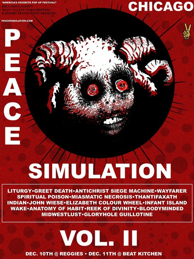 PEACE SIMULATION FEST VOL. II: WAYFARER, GLORYHOLE GUILLOTINE, WAKE, REEK OF DIVINITY, BLOODYMINDED, MIDWESTLUST