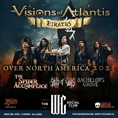 VISIONS OF ATLANTIS, THE SPIDER ACCOMPLICE, SHIELD OF WINGS, BACHELOR’S GROVE