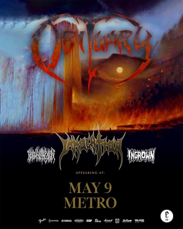 OBITUARY, IMMOLATION, BLOOD INCANTATION, INGROWN