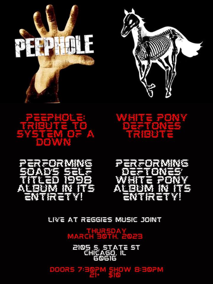 PEEPHOLE, WHITE PONY