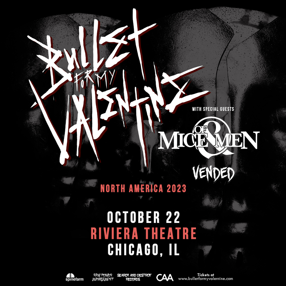 BULLET FOR MY VALENTINE, OF MICE & MEN, VENDED