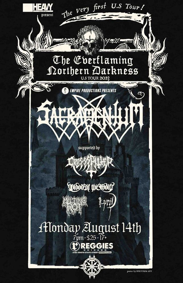 SACRAMENTUM, CROSSSPITTER, BLOOD OF THE WOLF, MELTING ROT, LURID