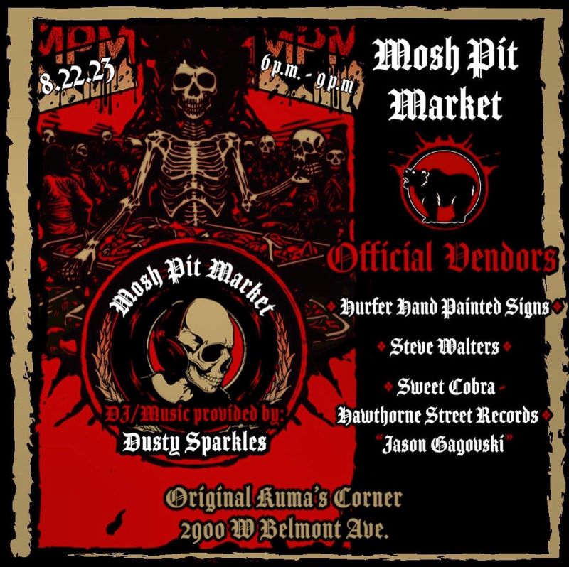 Mosh Pit Market w/ a live DJ set by Dusty Sparkles