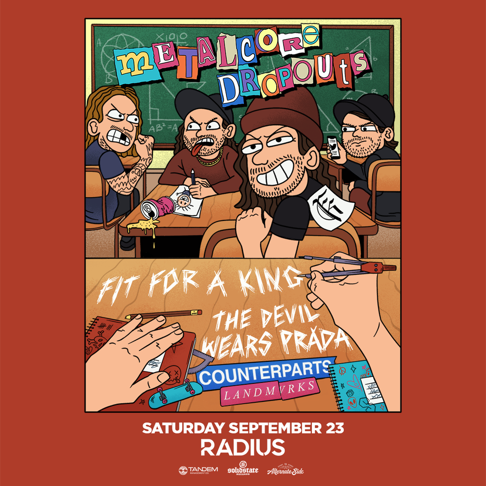 FIT FOR A KING, THE DEVIL WEARS PRADA, COUNTERPARTS, LANDMVRKS