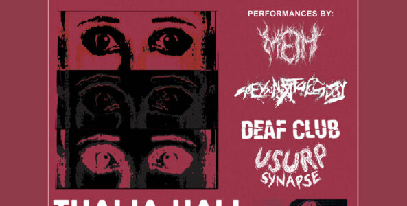 METH., SEE YOU NEXT TUESDAY, DEAF CLUB, USURP SYNAPSE, DJ SPEEDSICK