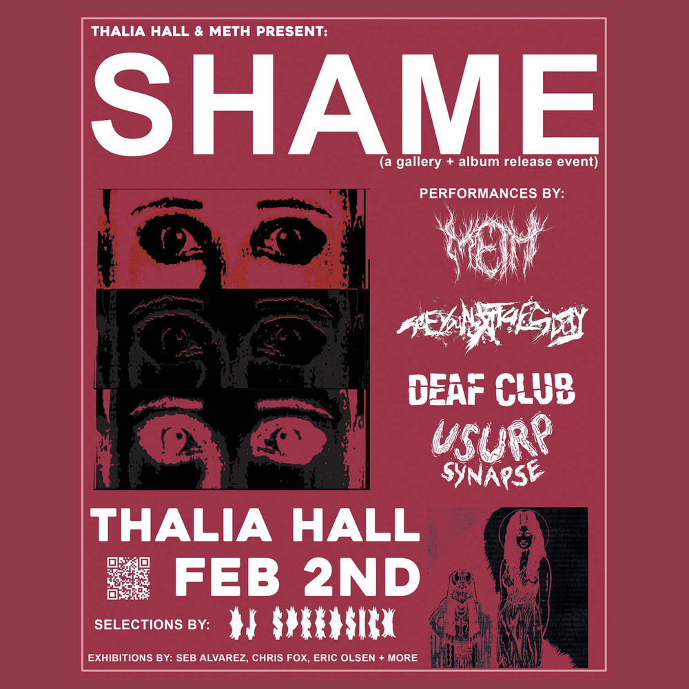 METH., SEE YOU NEXT TUESDAY, DEAF CLUB, USURP SYNAPSE, DJ SPEEDSICK