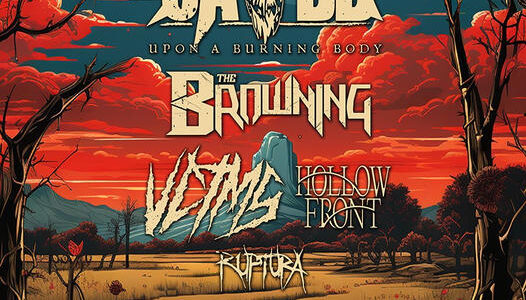 UPON A BURNING BODY, THE BROWNING, VCTMS, HOLLOW FRONT, RUPTURA