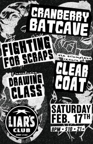 CRANBERRY BATCAVE, FIGHTING FOR SCRAPS, CLEAR COAT, DRAWING CLASS