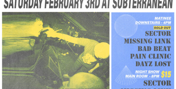 SECTOR, MISSING LINK, HOLD MY OWN, HAYWIRE, D BLOC, POWER OF FEAR