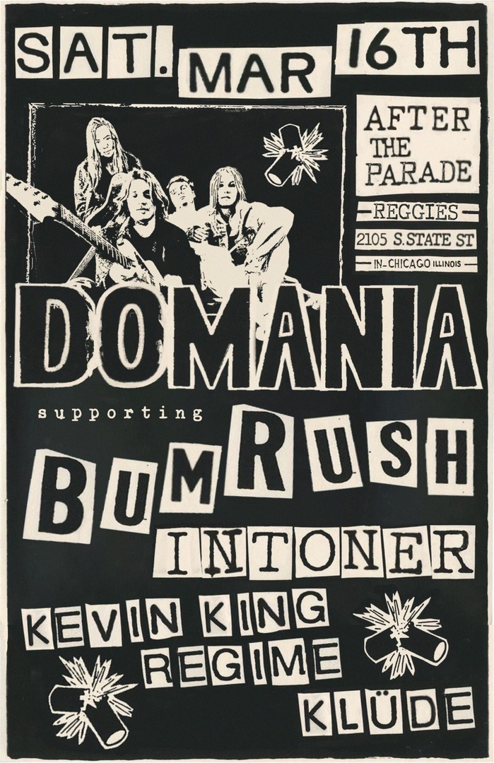 DOMANIA, BUM RUSH, INTONER, KEVIN KING REGIME, KLÜDE