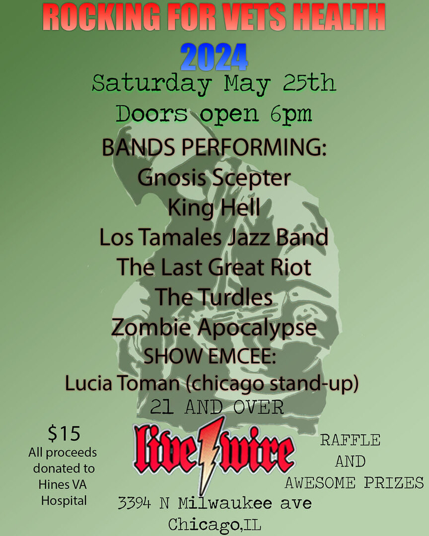 GNOSIS SCEPTER, KING HELL, LOS TAMALES JAZZ BAND, THE LAST GREAT RIOT, THE TURDLES, ZOMBIE APOCALYPSE