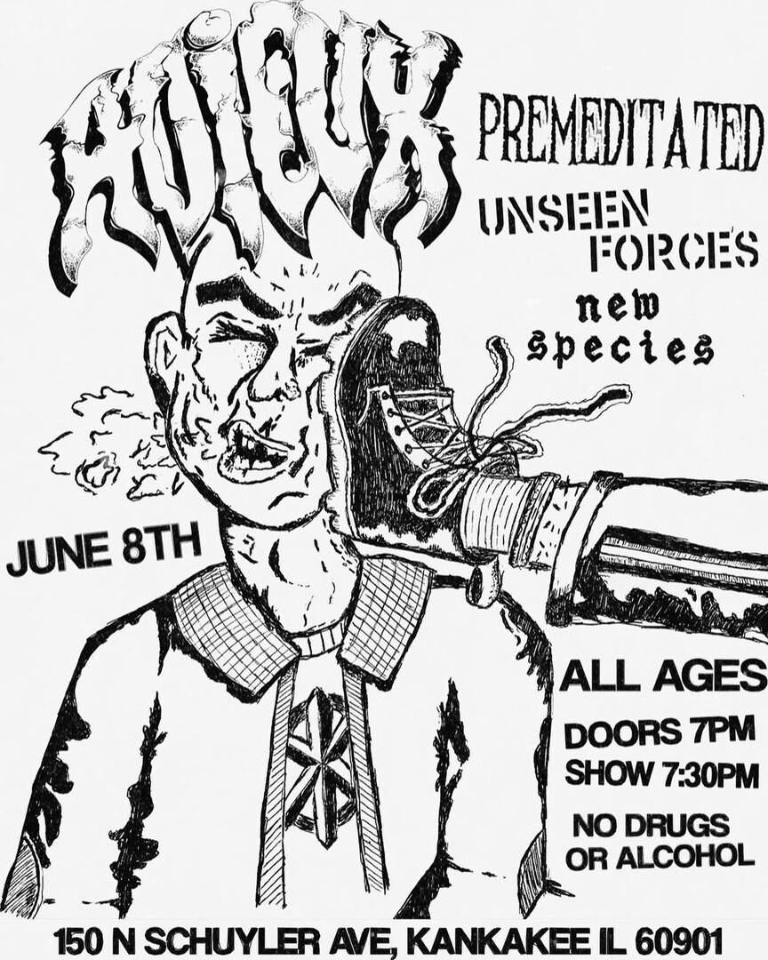 ADIEUX, PREMEDITATED, UNSEEN FORCES, NEW SPECIES