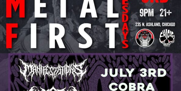theCMF First Wednesday Metal Request Night + MANIFESTATIONS, AUDIOCIDE & BAPHÖMET live