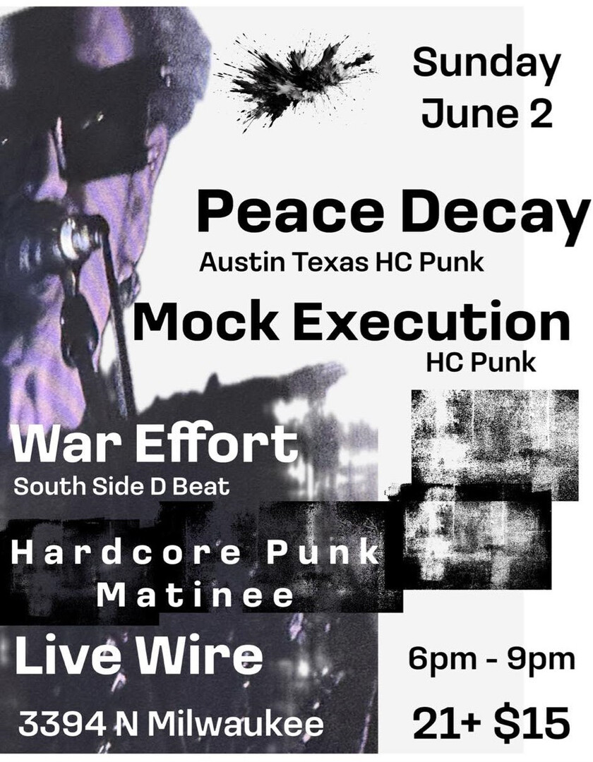 PEACE DECAY, MOCK EXECUTION, WAR EFFORT