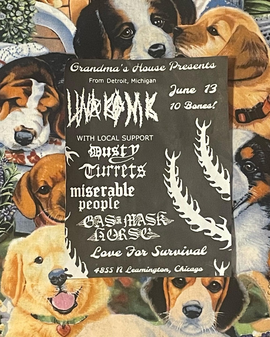 UNABOMB, DUSTY TURRETS, MISERABLE PEOPLE, GAS MASK HORSE