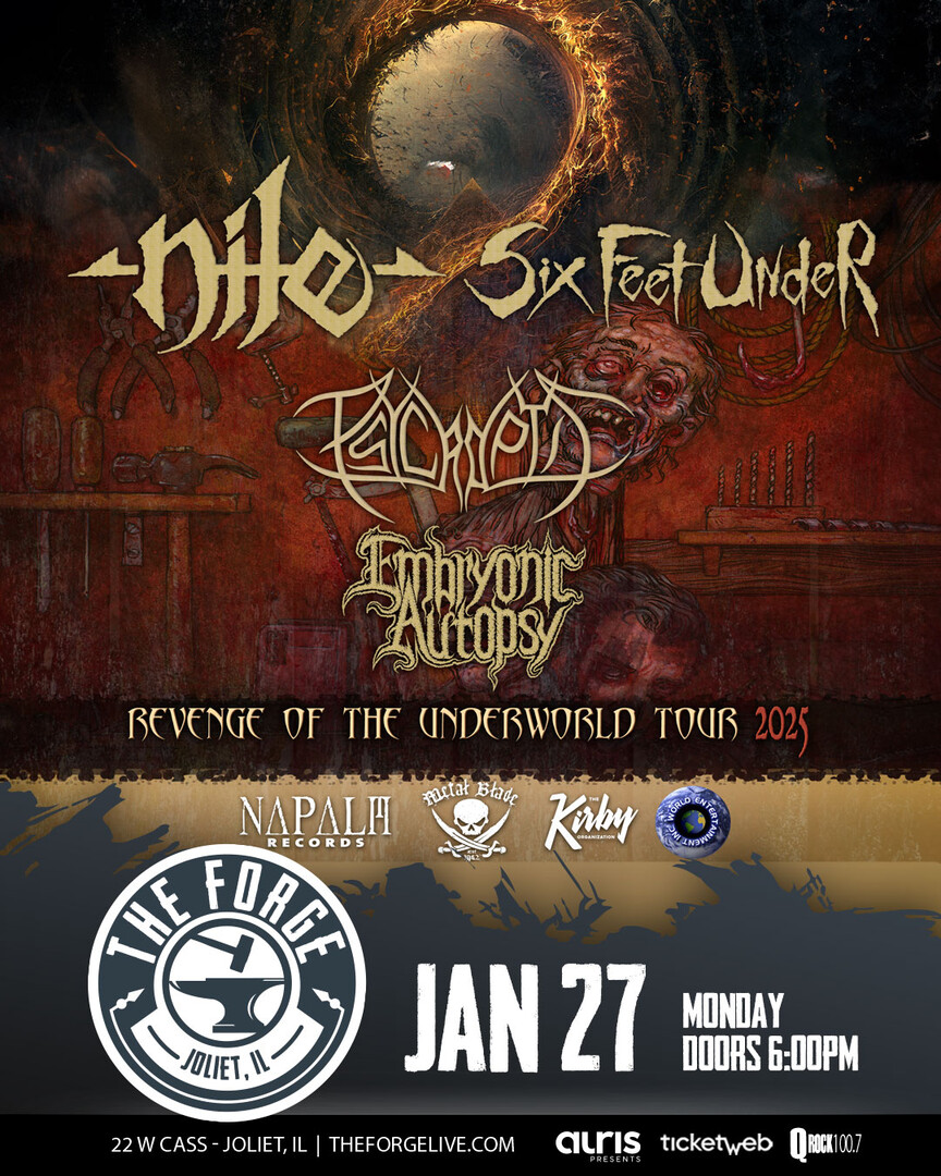 NILE, SIX FEET UNDER, PSYCROPTIC, EMBRYONIC AUTOPSY