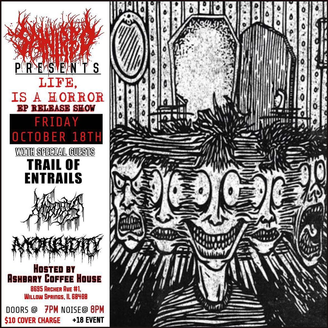 SAINT RED, TRAIL OF ENTRAILS, NOBODYS, MORBIDITY