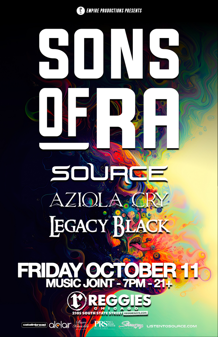 SONS OF RA, SOURCE, LEGACY BLACK, JASON BLAKE