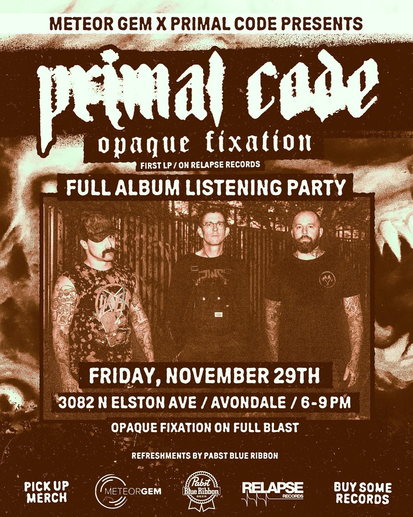 Primal Code "Opaque Fixation" Full Album Listening Party