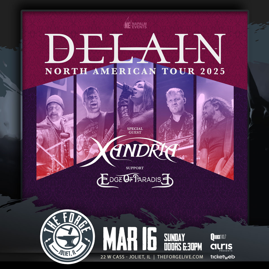 DELAIN, XANDRIA, EDGE OF PARADISE