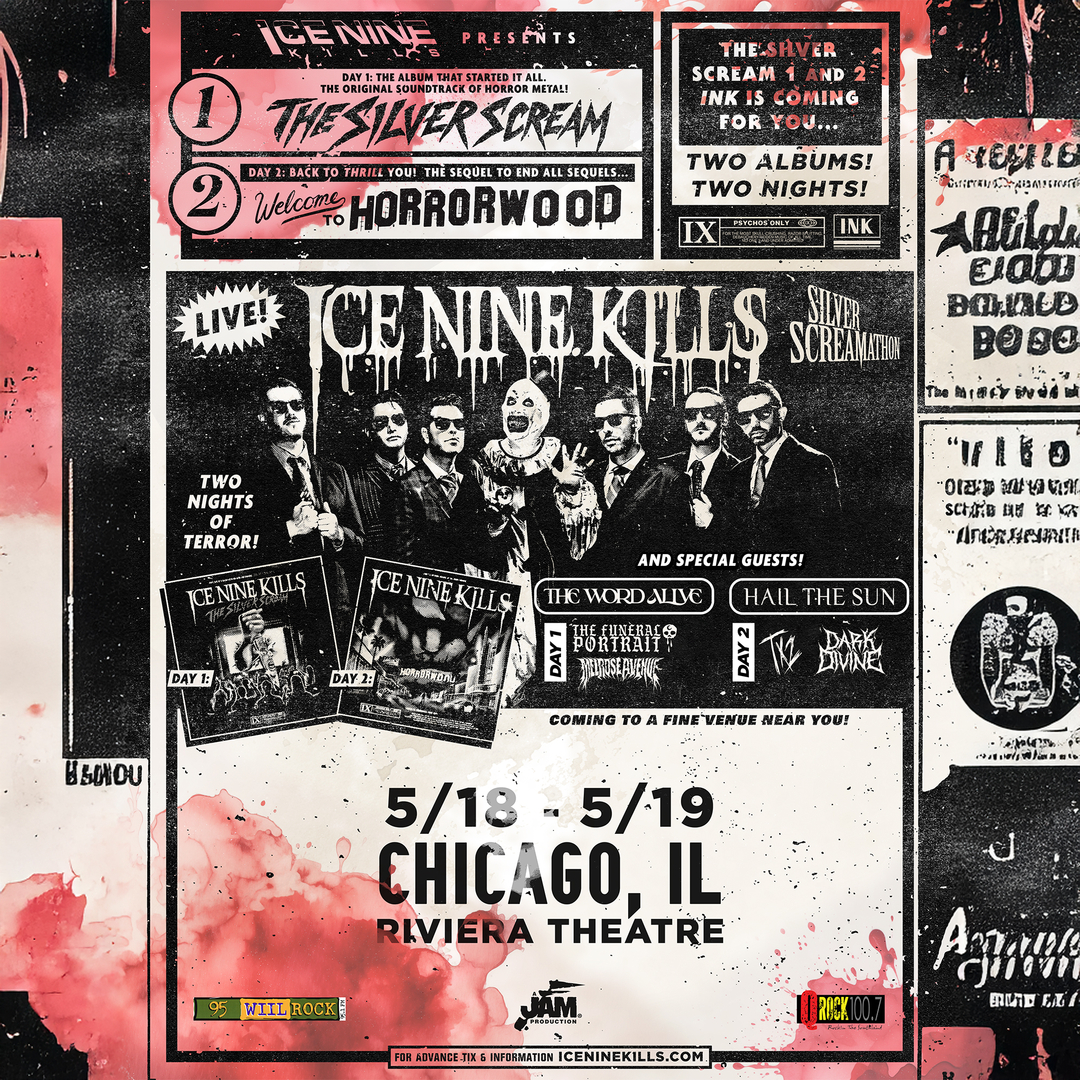 ICE NINE KILLS, HAIL THE SUN, TX2, DARK DIVINE