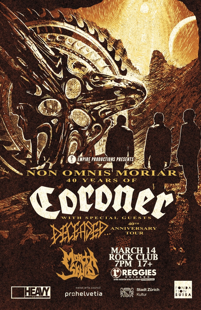 CORONER, DECEASED, MORTA SKULD