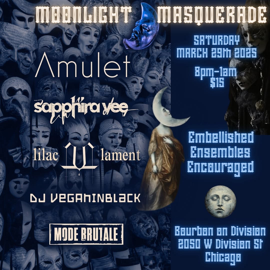 AMULET, SAPPHIRA VEE, LILAC LAMENT, DJ VEGANINBLACK, Mode Brutale