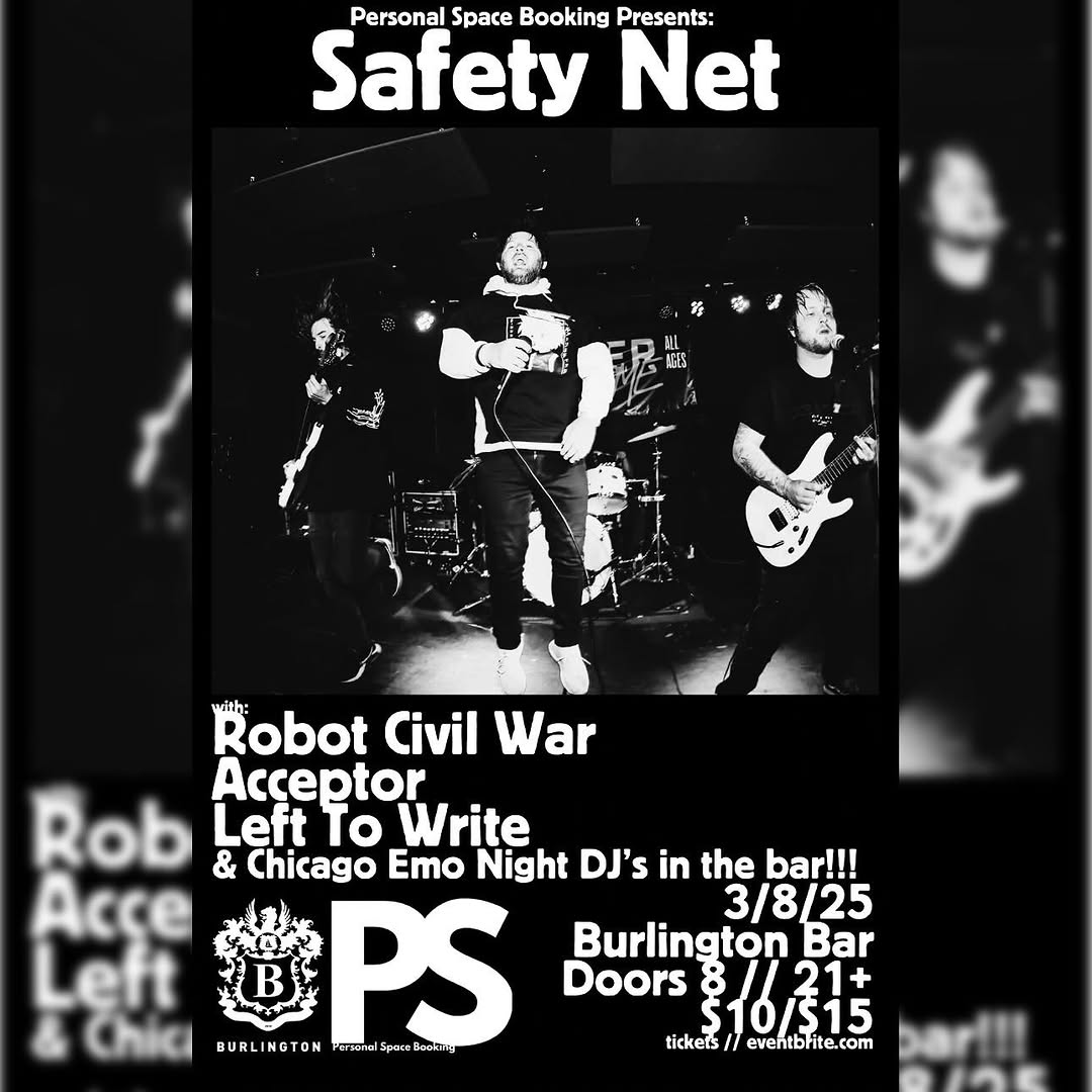 SAFETY NET, ROBOT CIVIL WAR, ACCEPTOR, LEFT TO WRITE