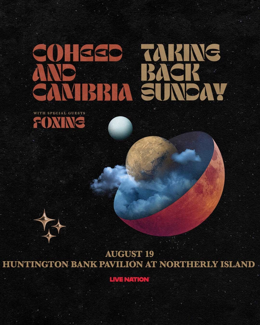 COHEED AND CAMBRIA, TAKING BACK SUNDAY, FOXING