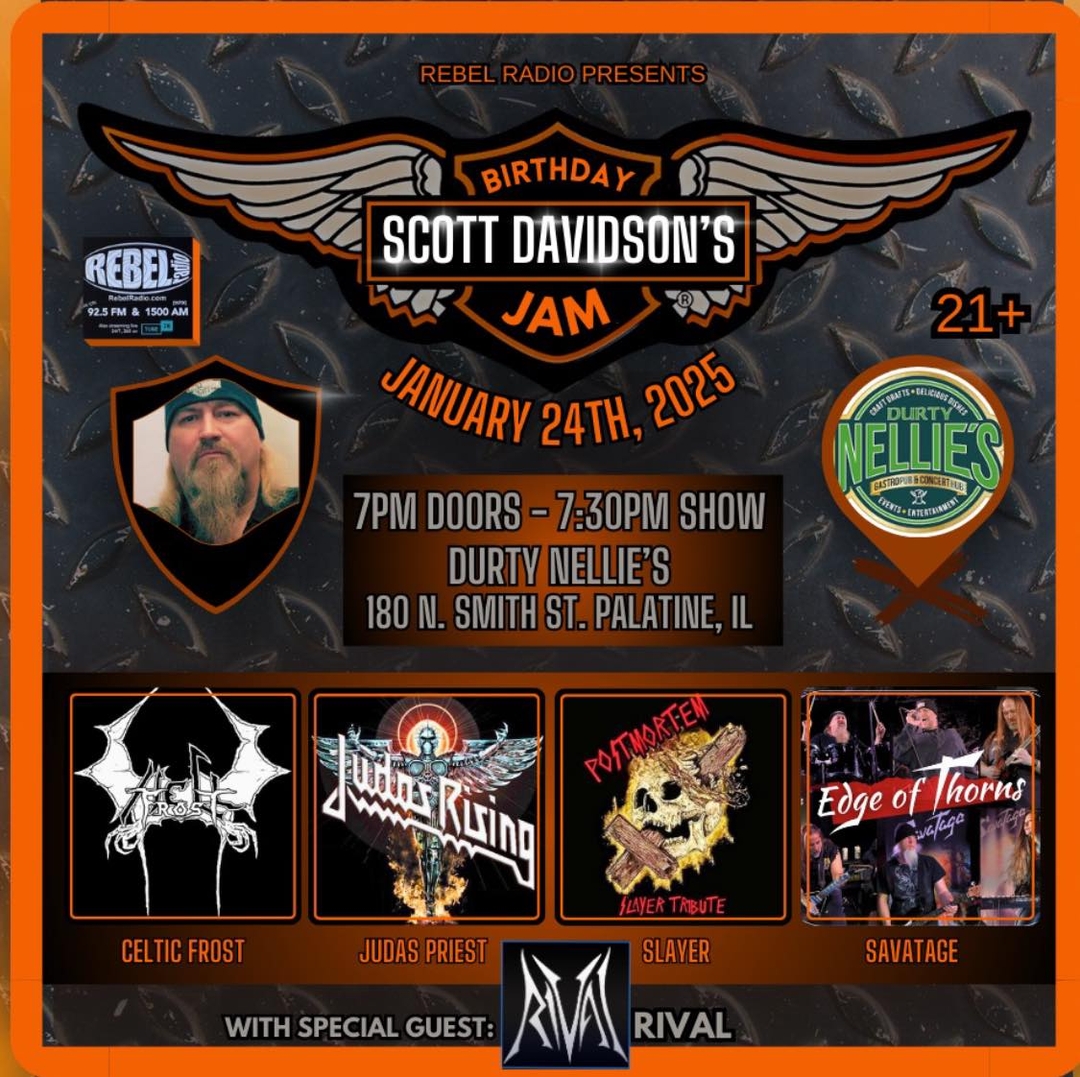 Rebel Radio Showcase - Scott Davidson's Birthday Jam: HELLFROST, JUDAS RISING, POSTMORTEM, EDGE OF THORNS, RIVAL