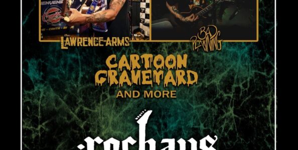 BRENDAN KELLY of The Lawrence Arms, ALEX CROOK of Bad Planning, CARTOON GRAVEYARD
