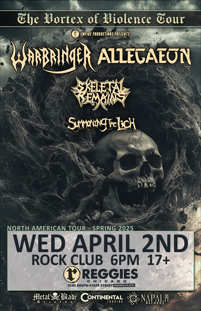 WARBRINGER, ALLEGAEON, SKELETAL REMAINS, SUMMONING THE LICH