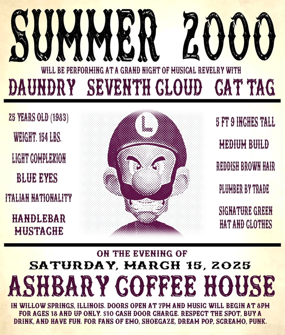 SUMMER 2000, DAUNDRY, SEVENTH CLOUD, CAT TAG