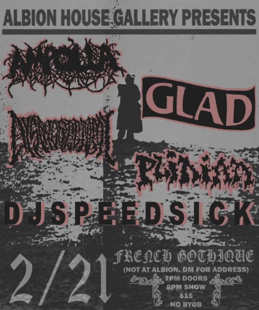 AMPOLLA, GLAD, DYSPHORECTOMY, PLINIAN, DJ SPEEDSICK