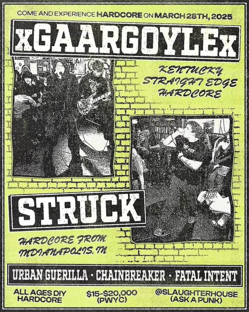 XGAARGOYLEX, STRUCK, URBAN GUERILLA, CHAINBREAKER, FATAL INTENT