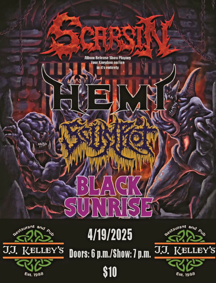 SCARSIN, HEMI, SCUMROT, BLACK SUNRISE