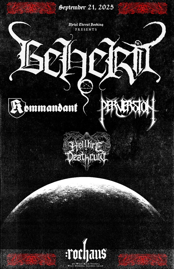 BEHERIT, KOMMANDANT, PERVERSION, HELLFIRE DEATHCULT