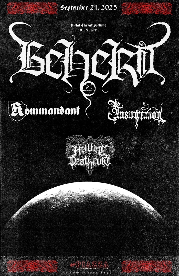 BEHERIT, KOMMANDANT, INSURREXIÓN, HELLFIRE DEATHCULT