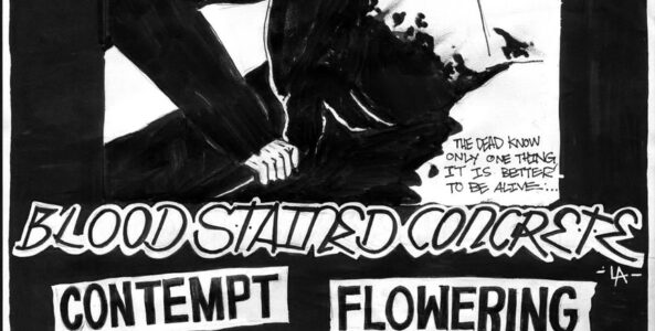 GIALLO, BLOOD STAINED CONCRETE, CONTEMPT, FLOWERING