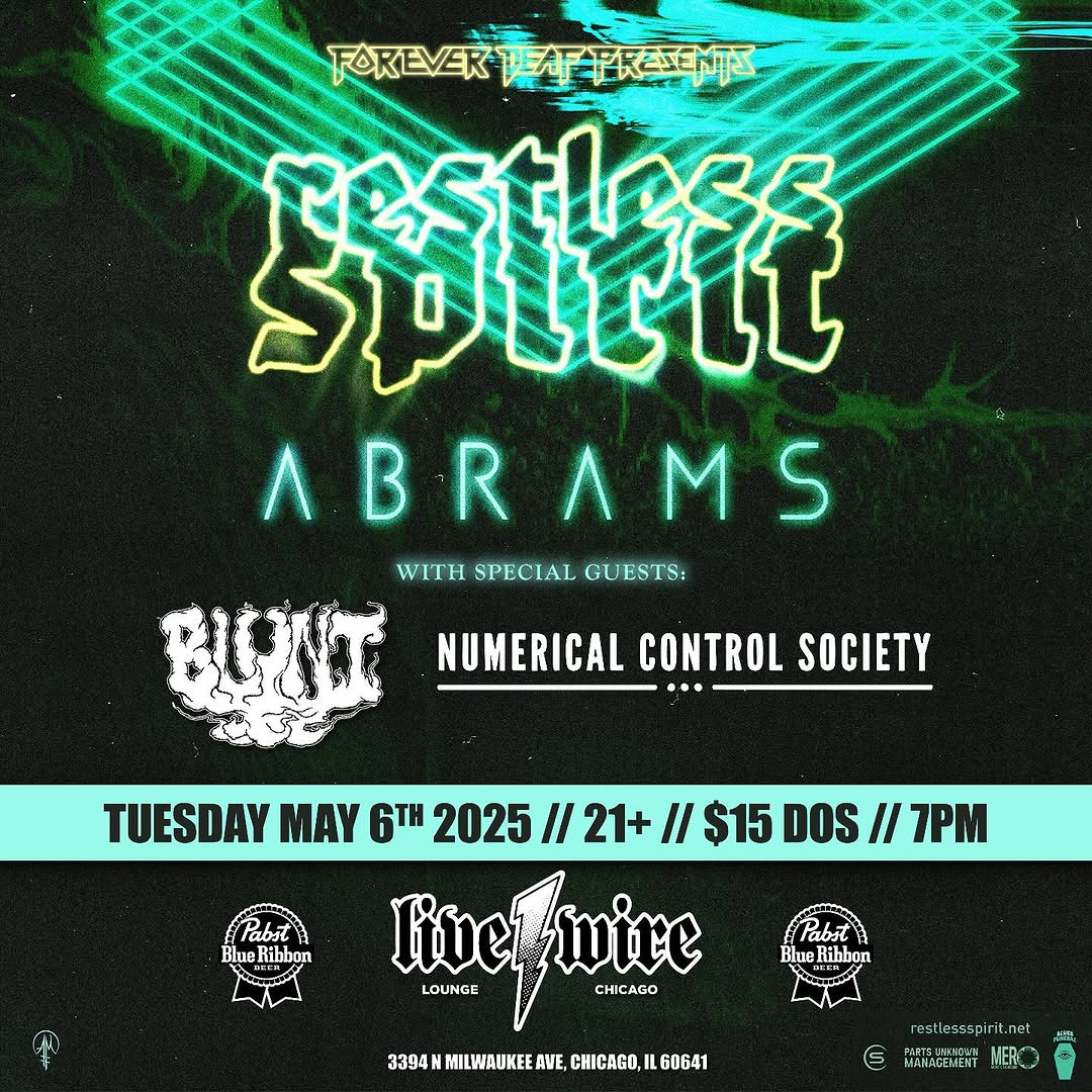 RESTLESS SPIRIT, ABRAMS, BLUNT, NUMERICAL CONTROL SOCIETY