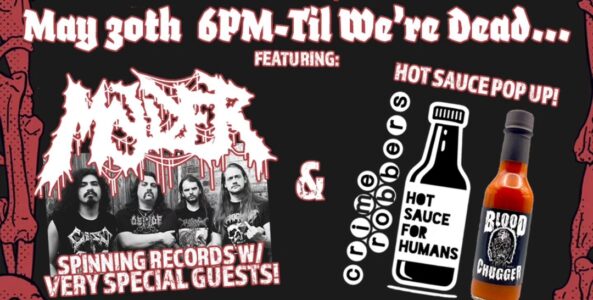 Funeral Fridays – Metal Takeover!!! Molder – Blood Chugger Hot Sauce Pop Up