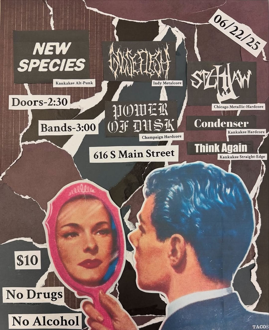 NEW SPECIES, GOOSEFLESH, SPLITJAW, POWER OF DUSK, CONDENSER, THINK AGAIN