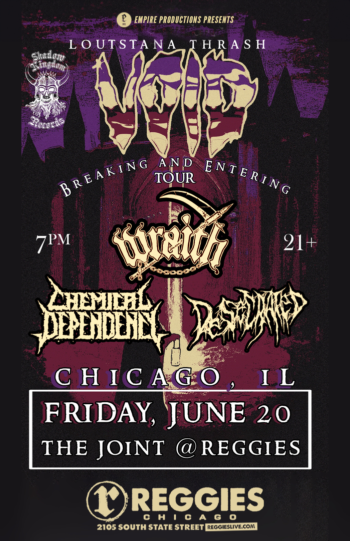VOID, WRAITH, CHEMICAL DEPENDENCY, DESECRATED