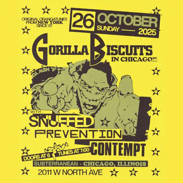 GORILLA BISCUITS, SNUFFED, PREVENTION, CONTEMPT - theCMF.com