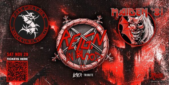 REIGN IN BLOOD, PALE GREY SKY, MAIDEN ’81