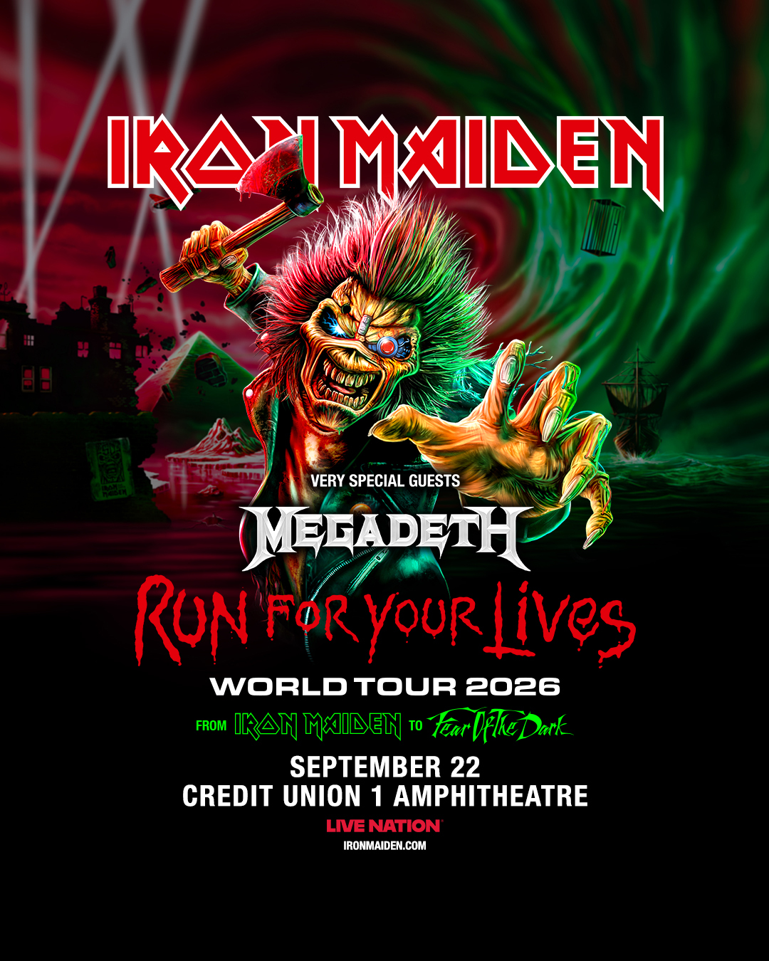 IRON MAIDEN, MEGADETH